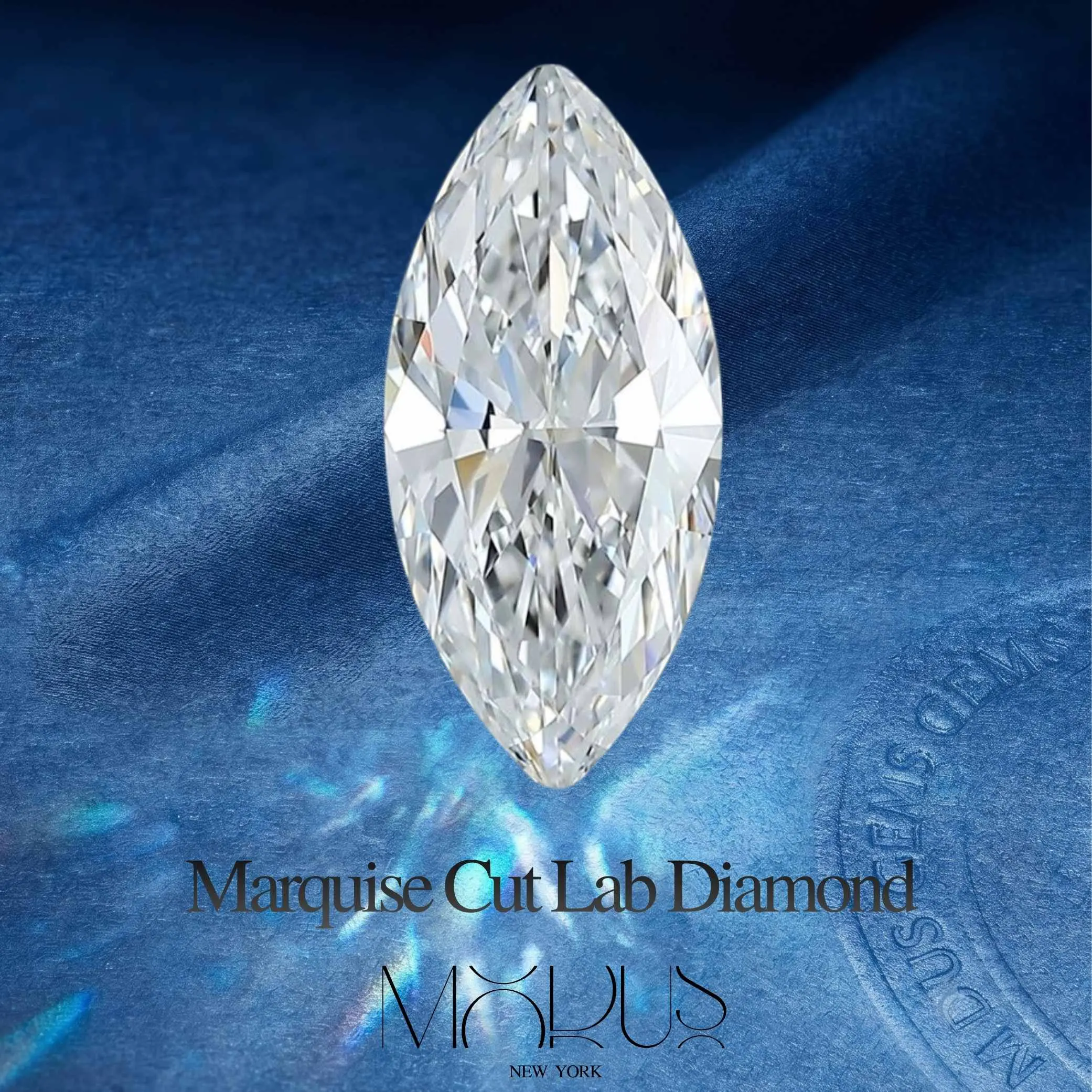 3Ct Marquise Brilliant Cut Lab Grown Diamond IGI Certified Premium Diamond Single Loose Stone