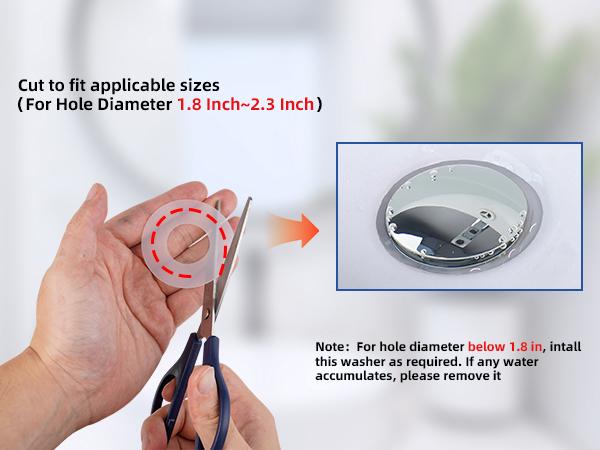 Hibbent Universal 3-in-1 Bathroom Sink Strainer  Universal Pop Up Sink Stopper with Big Push Cap Anti-Clogging Metal Filter Basket,Sink Plug with Hair Catcher for 1.1''~2.36'' Basin, Chrome