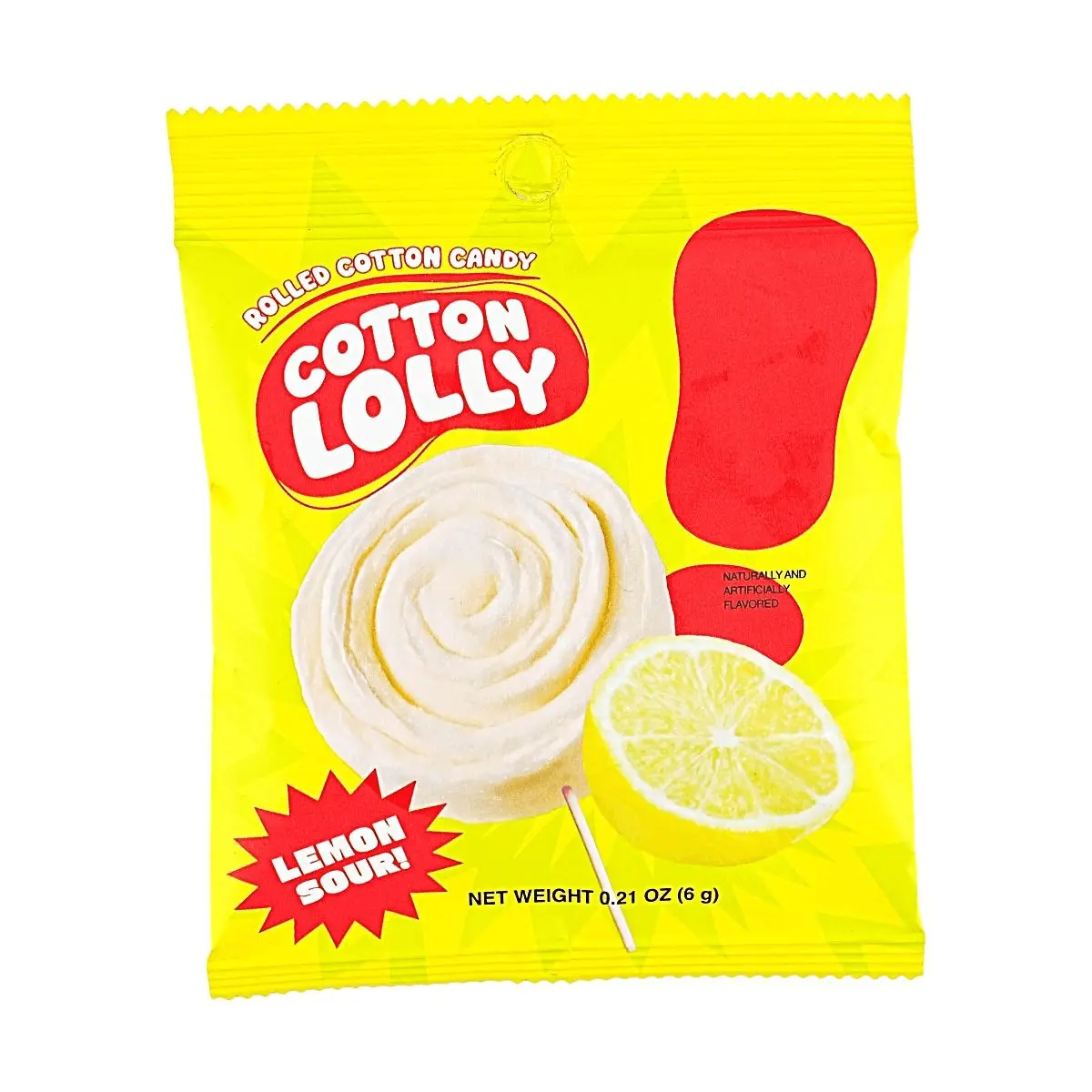 All That Sweet Korean Marshmallow Rolls - Sour Lemon Flavor, 6g Snack Pack