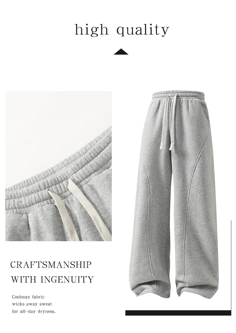 pants men sweatpants Men's Solid Thermal Lined Drawstring Oversize WaistPants,Casual Comfy Loose Fitting Trousers for Fall &Winter, Men's Bottoms for Daily Wear, Relaxed Fit, fleece sweatpants，school season