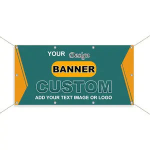Personalized Custom Canvas Banner Printing Indoor or Outdoor use Printed Business Event Birthday Party Large Customized Banner for Party Decoration