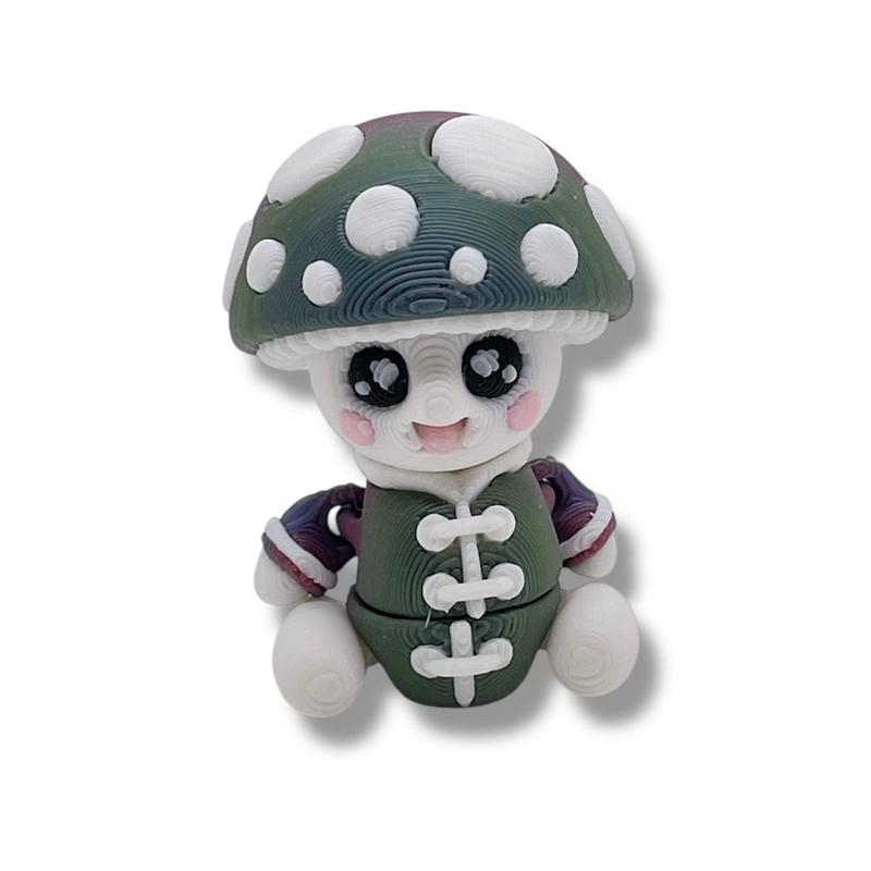 Happy Mushroom Pocket Pal Figures – 2” Tall Collectibles in Every Color!