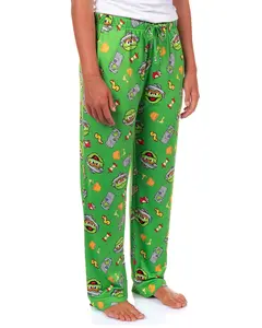 Sesame Street Pajama Pants Adult Oscar The Grouch Garbage Lounge Bottoms Loungewear