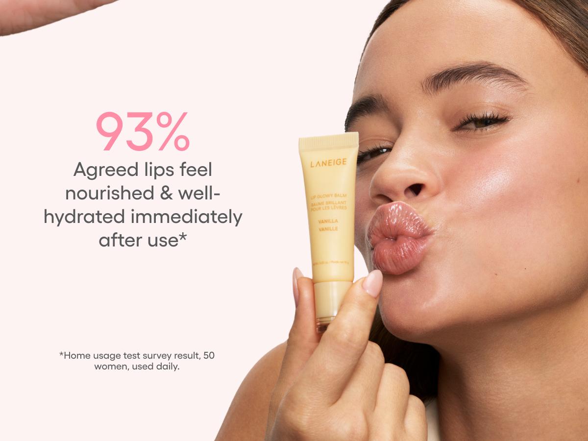 Laneige Lip Glowy Balm, Hydrating and Glossy Tinted Lip Care with Shea Butter, Korean Skincare, Lightweight Moisturizer