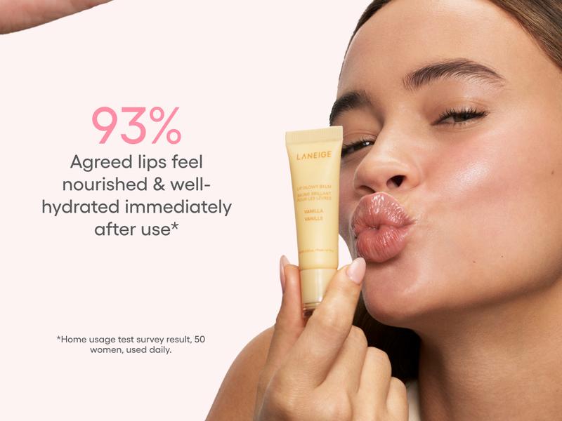 Laneige Lip Glowy Balm, Hydrating and Glossy Tinted Lip Care with Shea Butter, Korean Skincare, Lightweight Moisturizer