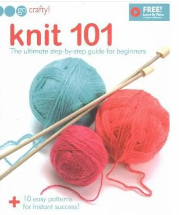 Used Book - Knit 101: Knitwear Tutorials, Needle Patterns Guide by Mixed Media Resources (Paperback, English), Beginners