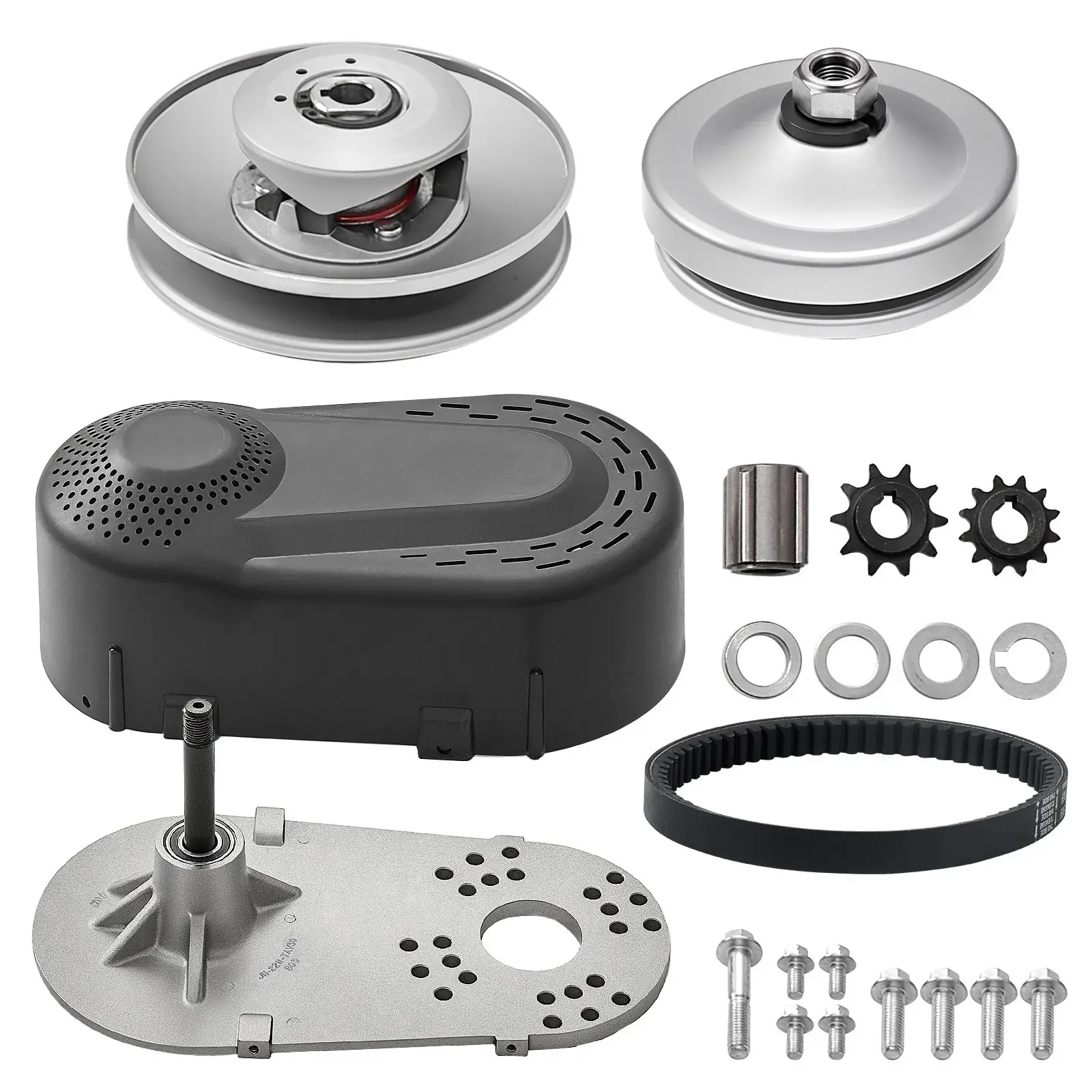 Garden Tool Clutch - 2000 RPM Drive Clutch, 12.2 lbs, 12.6 x 6.7 x 9.1 in, 3/4 Inch Drive Wheel Inner Diameter, Durable, Compatible with 2-8 HP Engines & Rubber Belts (Rubber Belts Work Speed Supported)