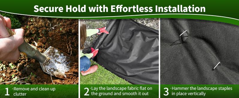 Galvanized Landscape Staples 6 Inch 11 Gauge Garden Stakes Pins Anti-Rust Ground Stakes for for Outdoor Decorations Barrier Fabric Water Pipes Yard Lawn