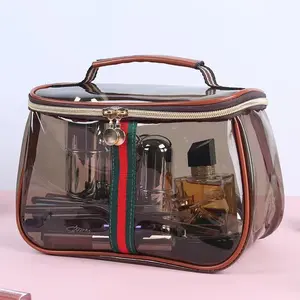 Cosmetic bag Portable waterproof transparent large-capacity travel storage bag High-value portable toilet bag