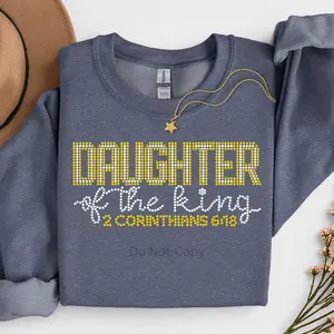 Daughter Of The King Rhinestone Transfer