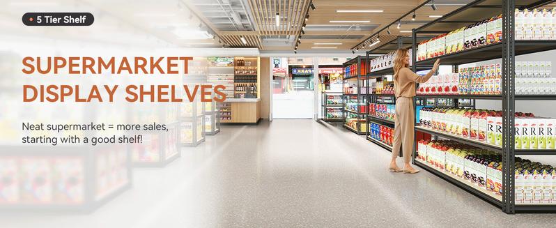 TryLazy Garage Shelves Classic 5-Tier Metal Storage Shelving Unit Height Adjustable Versatile Utility Rack for Craft Warehouse Pantry Kitchen Organiser