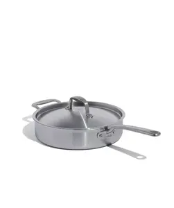 Made In Stainless Steel Clad 3.5-Quart Sauté Pan with Lid 5-ply Construction Induction Compatible Cookware