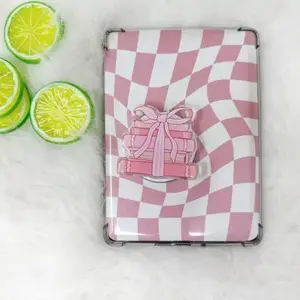 Coquette Cute Bookstack Book Stack Pink Ribbon Magnetic MagSafe, Kindle Grip, Kindle Accessories, Phone Grip,  E-reader Grip grip cute sticky  phone  grip grip holder