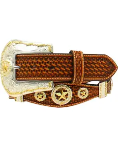 Nocona Belt Co. Men's Embossed Knot Concho Western - N2480808