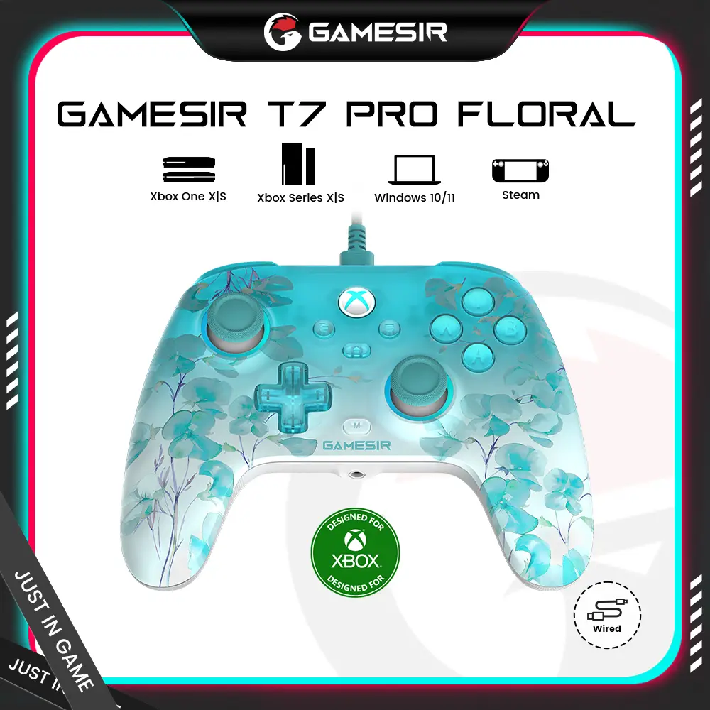 [TT Exclusive] GameSir T7 Pro Floral Wired Controller for XBOX