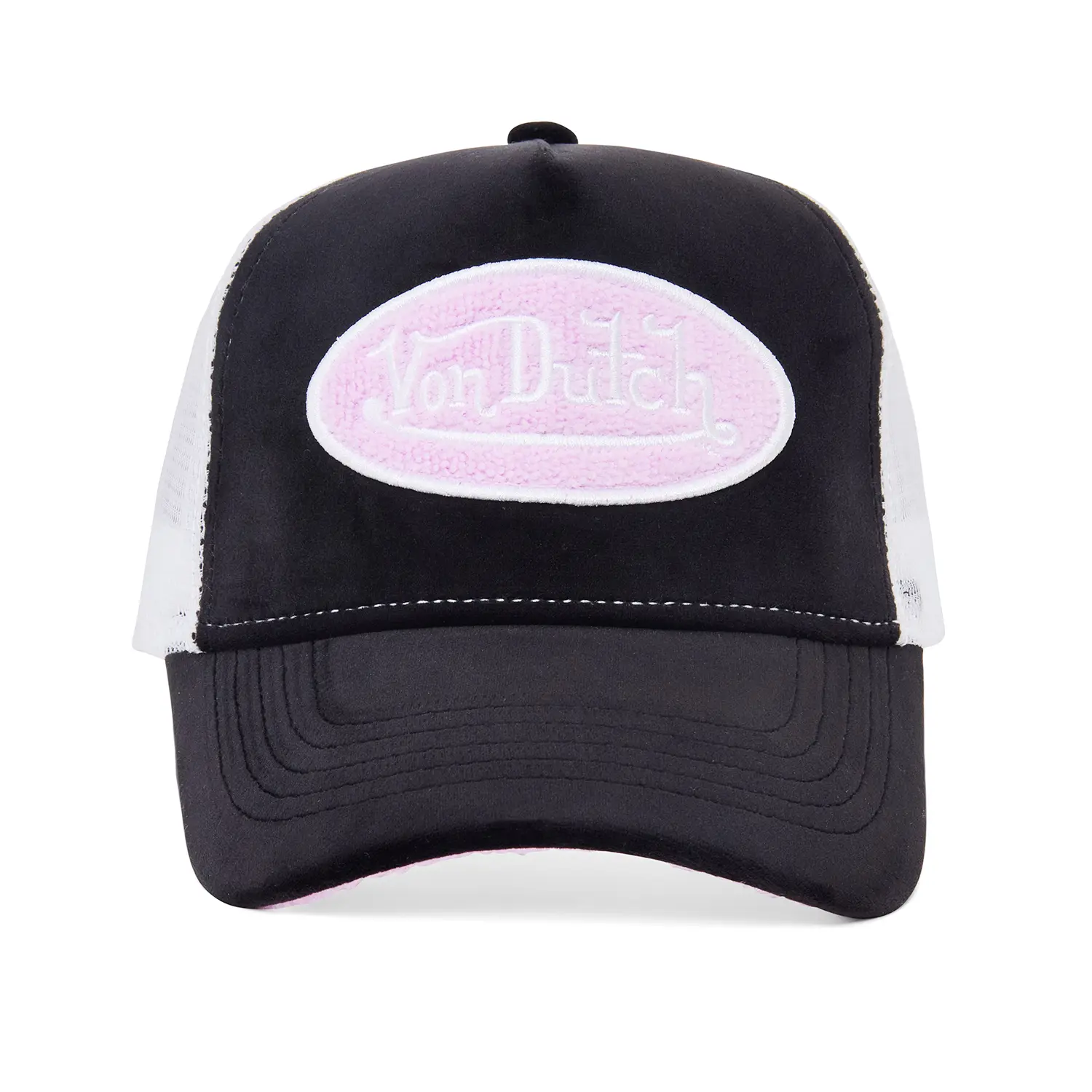 Black Chenille Trucker Hat