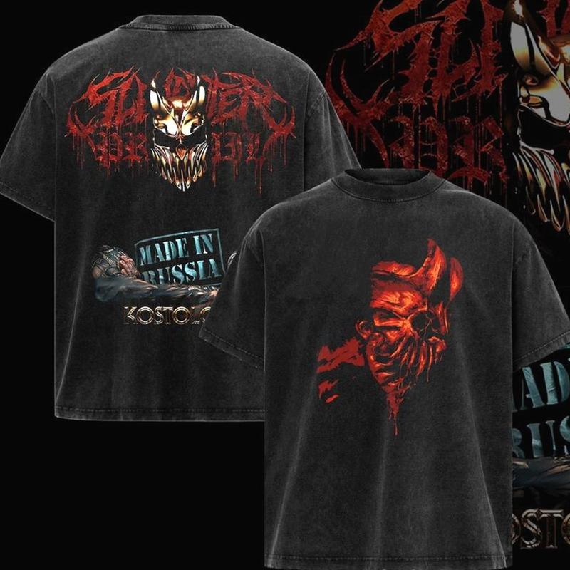 (Collection)Slaughter to Prevail Shirts  Slaughter to Prevail Rock Music Shirts collar short-sleeved shirts unisex family clothing U