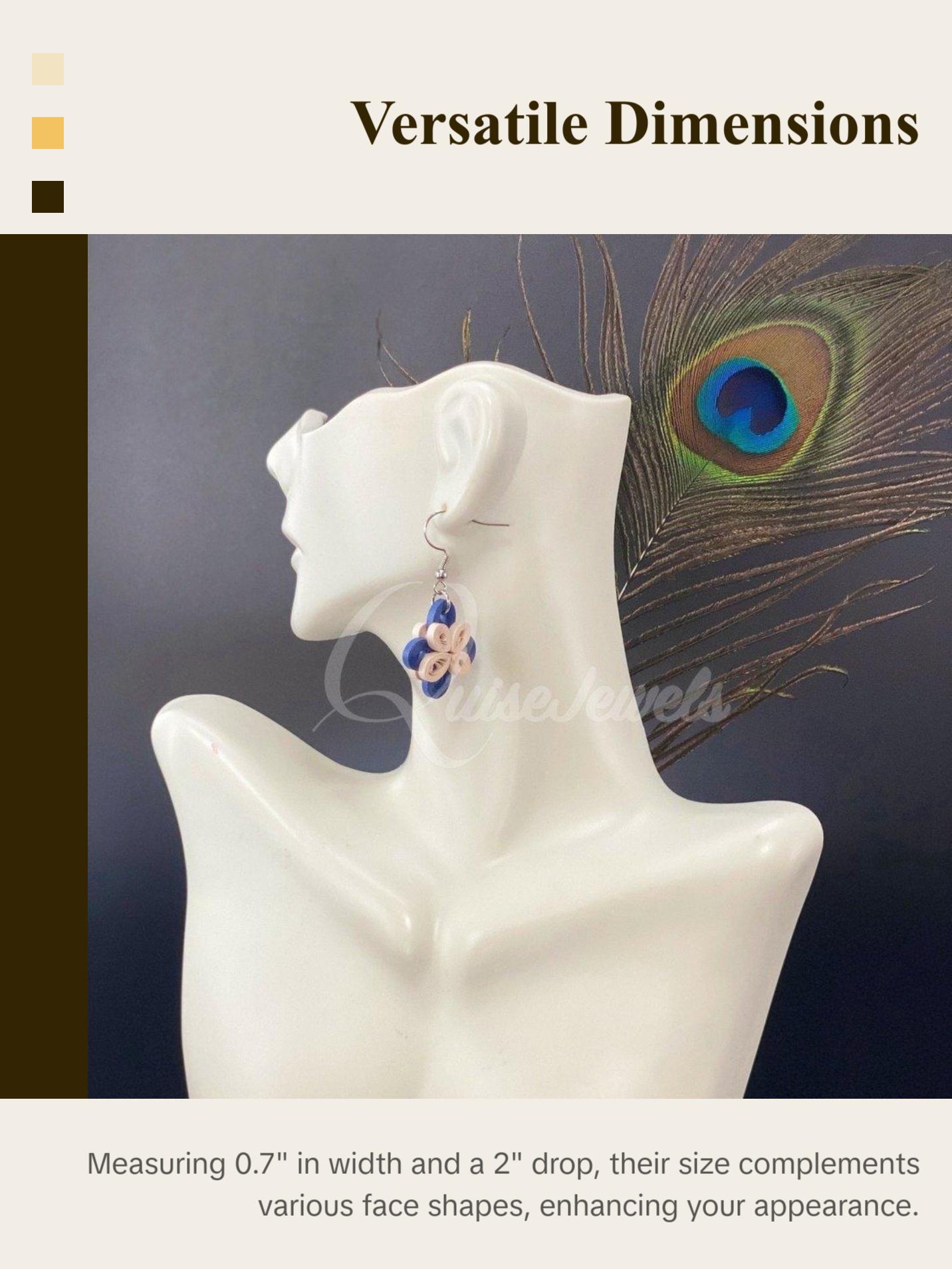 Cute multiple color small Flower Earrings