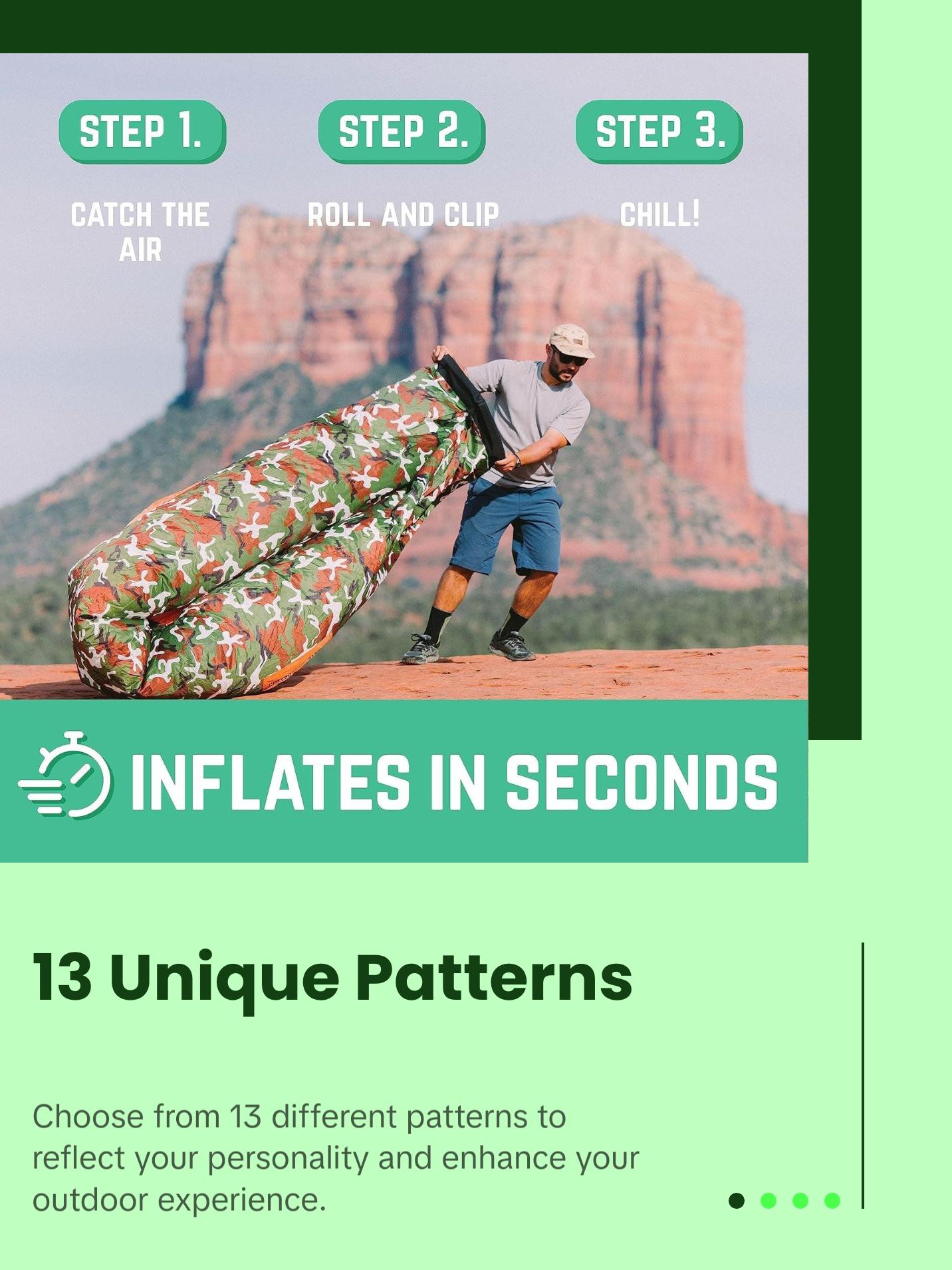 Shwaggins Inflatable Couch – Cool Inflatable Lounger Easy Setup Is Perfect for Beach Gear, Camping Fun and Festival Accessories. Shwaggins Inflatable Couch – Cool Inflatable Lounger Easy Setup Is Perfect for Beach Gear, Camping Fun and Festival Accessories.