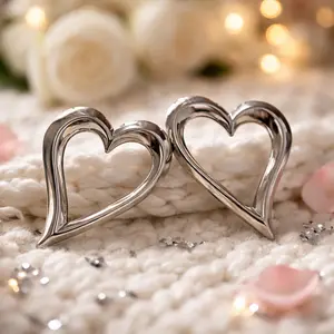 Heartline- Post Earrings