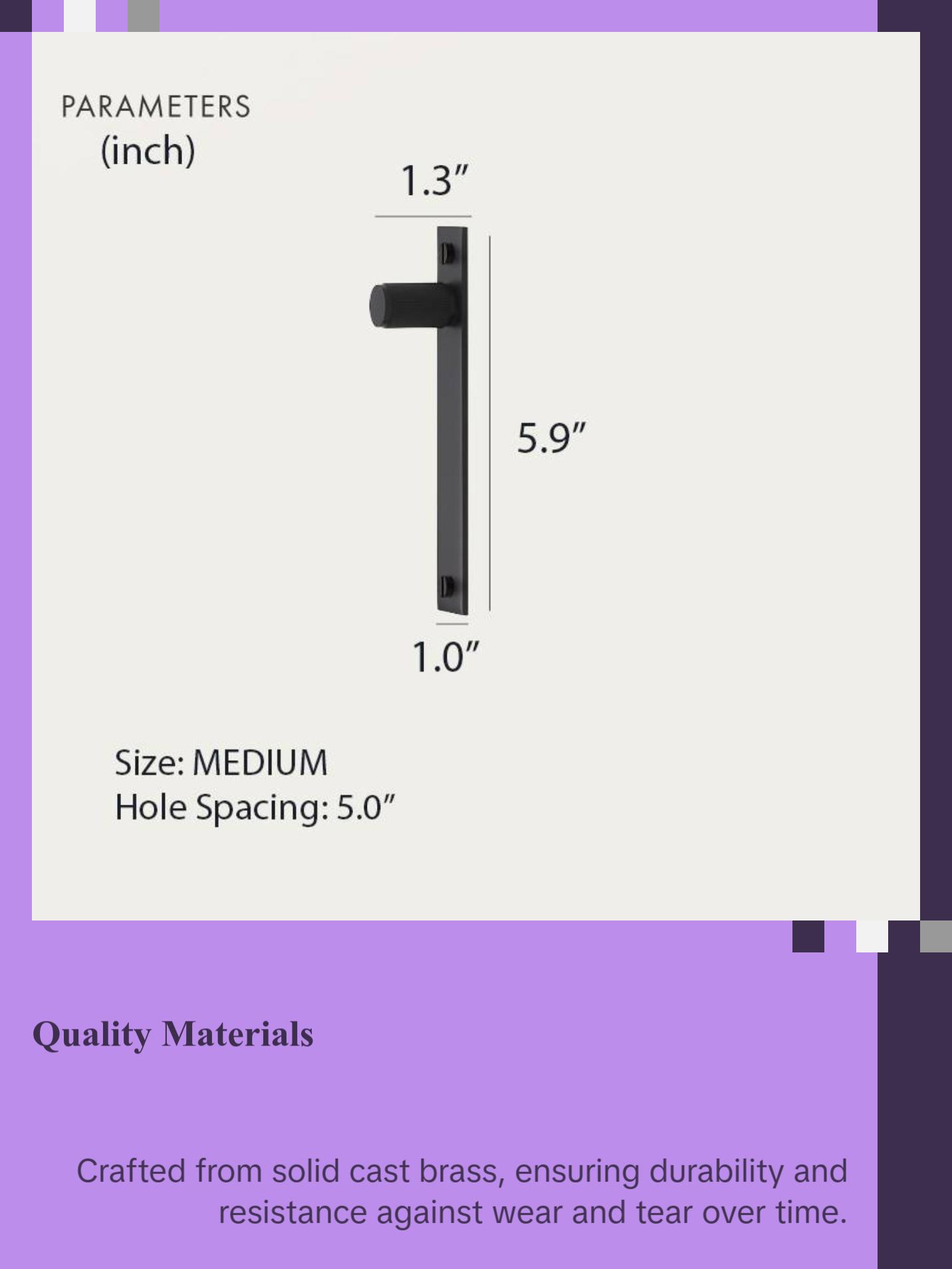 Stripe Knobs and Pulls with Backplate