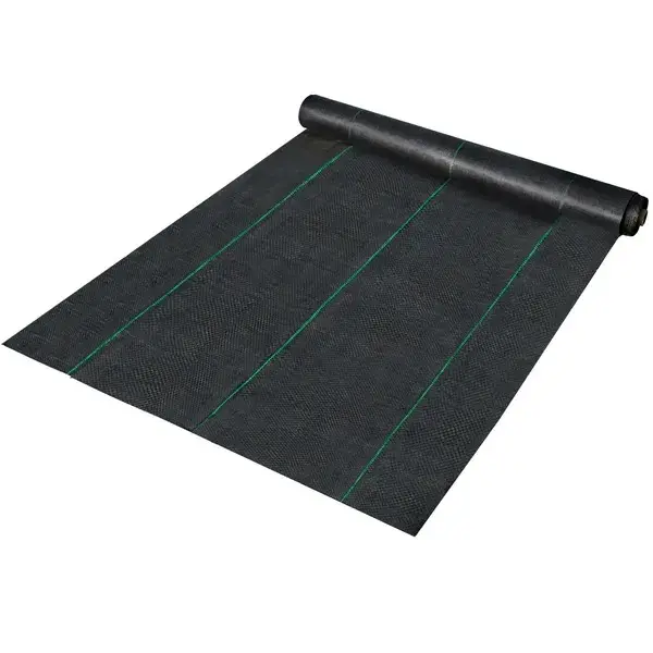 Weed Control Fabric 6ft x 300ft - Heavy-Duty Woven Geotextile Ground Cover, Commercial & Residential Greenhouse, Patio Garden Barrier Mat for Artificial Grass, Driveway, Retaining Walls