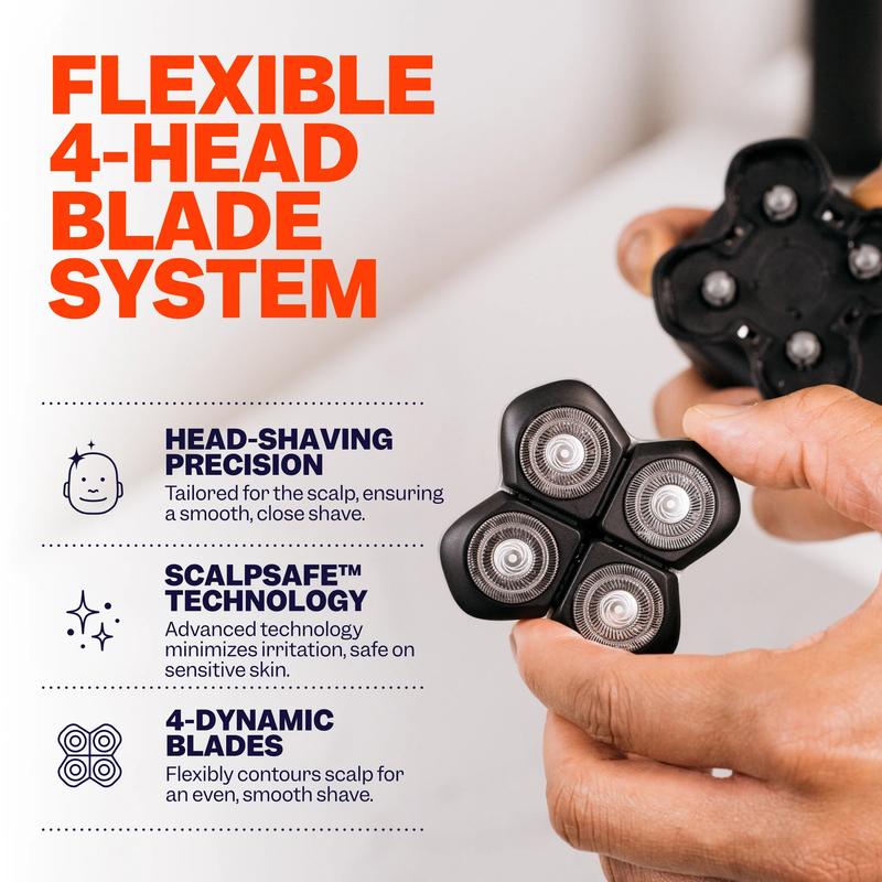 Freebird FlexSeries Pro Blade Refill – Ultra-Sharp, ScalpSafe Rotary Blades for Smooth Shave – Long-Lasting Design for 50+ Shaves – Easy QuickSnap Install