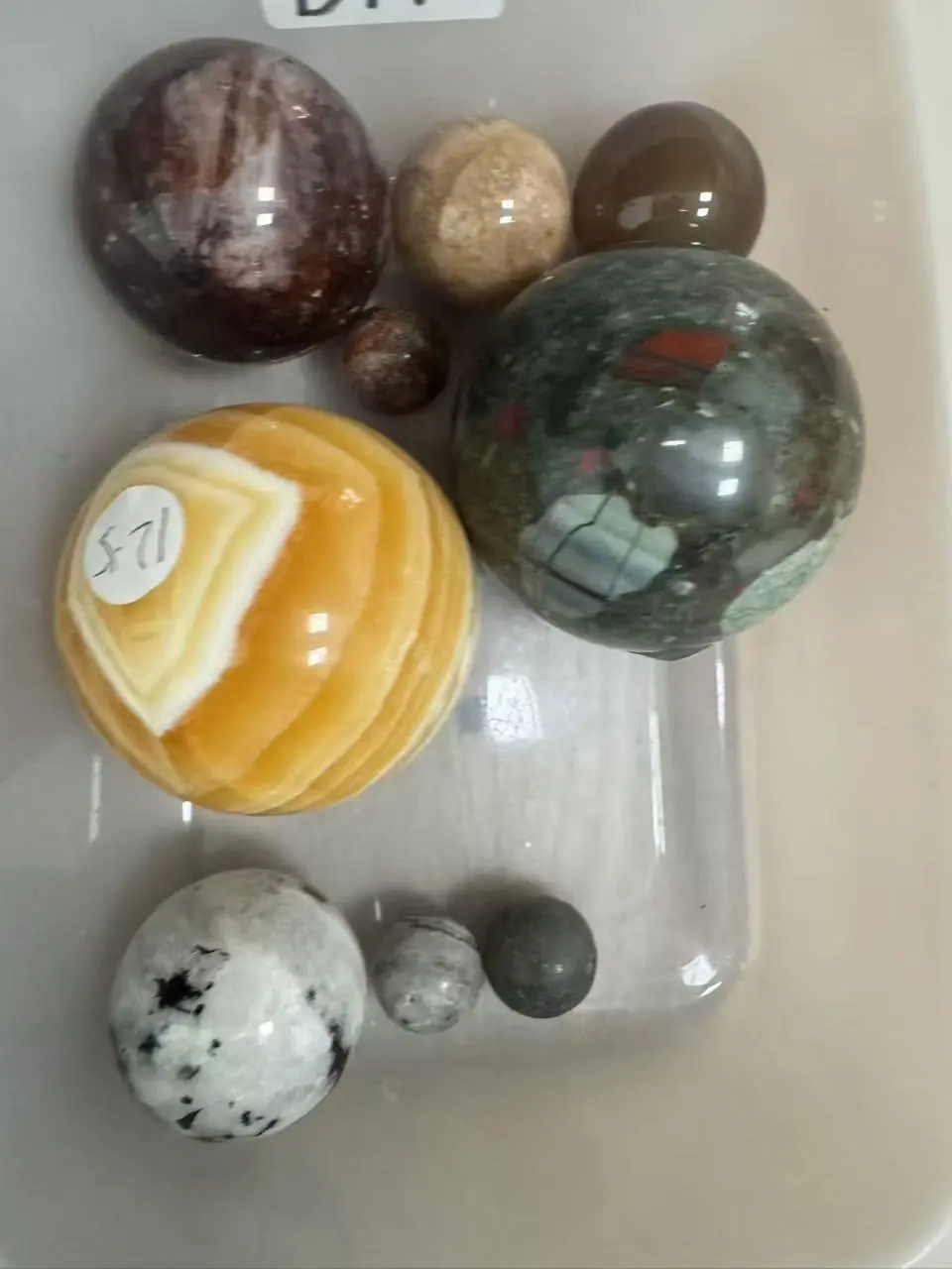 Natural Crystal Balls, Exquisite Multi-Material Natural Crystal Home Ornaments for Jewelry Accessories & Derivatives Decor, Multiple Materials