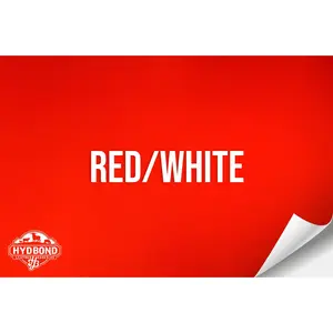 RED/WHITE HYDBOND LEATHERETTE SHEET (12"x24") ULTRAHYD®
