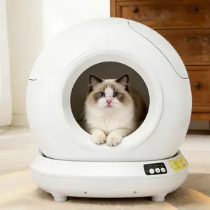 Smart Fully Automatic Cat Litter Box with 78-Liter Large-Capacity Storage Bin Removable Washable Tray & Safety Device Prevents Paws from Pinching Self-Cleaning for Multi-Cat Homes automatic litter box  cat litter self cleaning litter box for cats safe