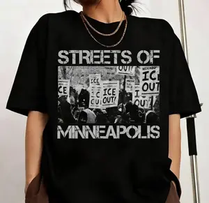 Streets Of Minneapolis Right Now Shirt, Ice Out T-Shirt Sweatshirt, ICE Out of MN Tee, Immigrant Rights Tee, Political Activism Tshirts