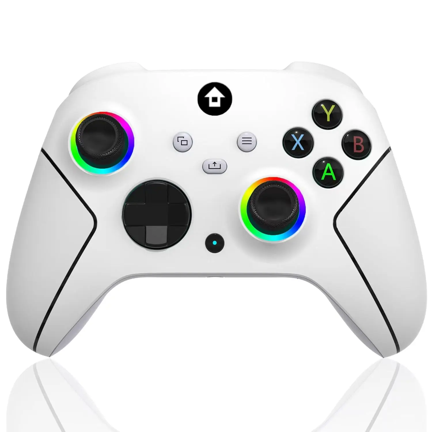 Wireless HallEffect Macro Controller for Xbox Series X/S, Xbox 1, PC & Smartphone - HallEffect Joysticks, Macro Programming, Turbo, Dual Switch Triggers, Dual Vibration, 1000mAh Battery, 3.5mm Audio Jack, Gamer Stuff Console Accessory White Gaming Console