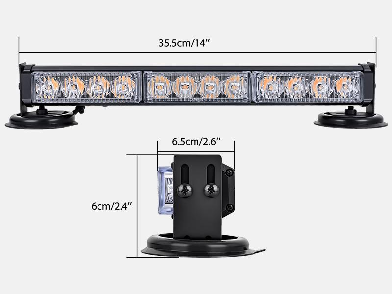 Nilight 12LED Wireless Strobe Light Amber 14 Inch Magnetic Mount Mini Light Bar 12V Rooftop Powered Hazard Work Lights for Car Truck Trailer Snow Plow Construction Vehicles Nilight 12LED Wireless Strobe Light Amber 14 Inch Magnetic Mount Mini Light Bar 12V Rooftop Powered Hazard Work Lights for Car Truck Trailer Snow Plow Construction Vehicles