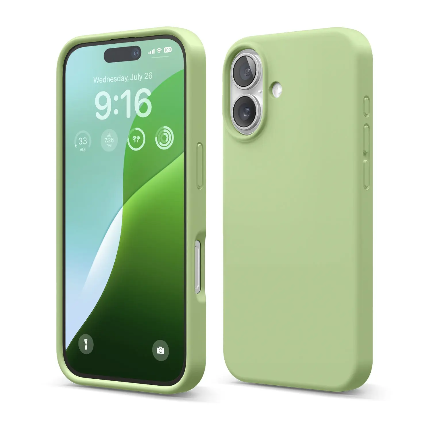 [elago Official] Premium Liquid Silicone Cellphone Cover for iPhone 16 - Shockproof Drop Protection, Raised Screen & Camera Edges, Wireless Charging Compatible, Secure Grip, Easy Installation, 37-Color Neon Phone Accessories