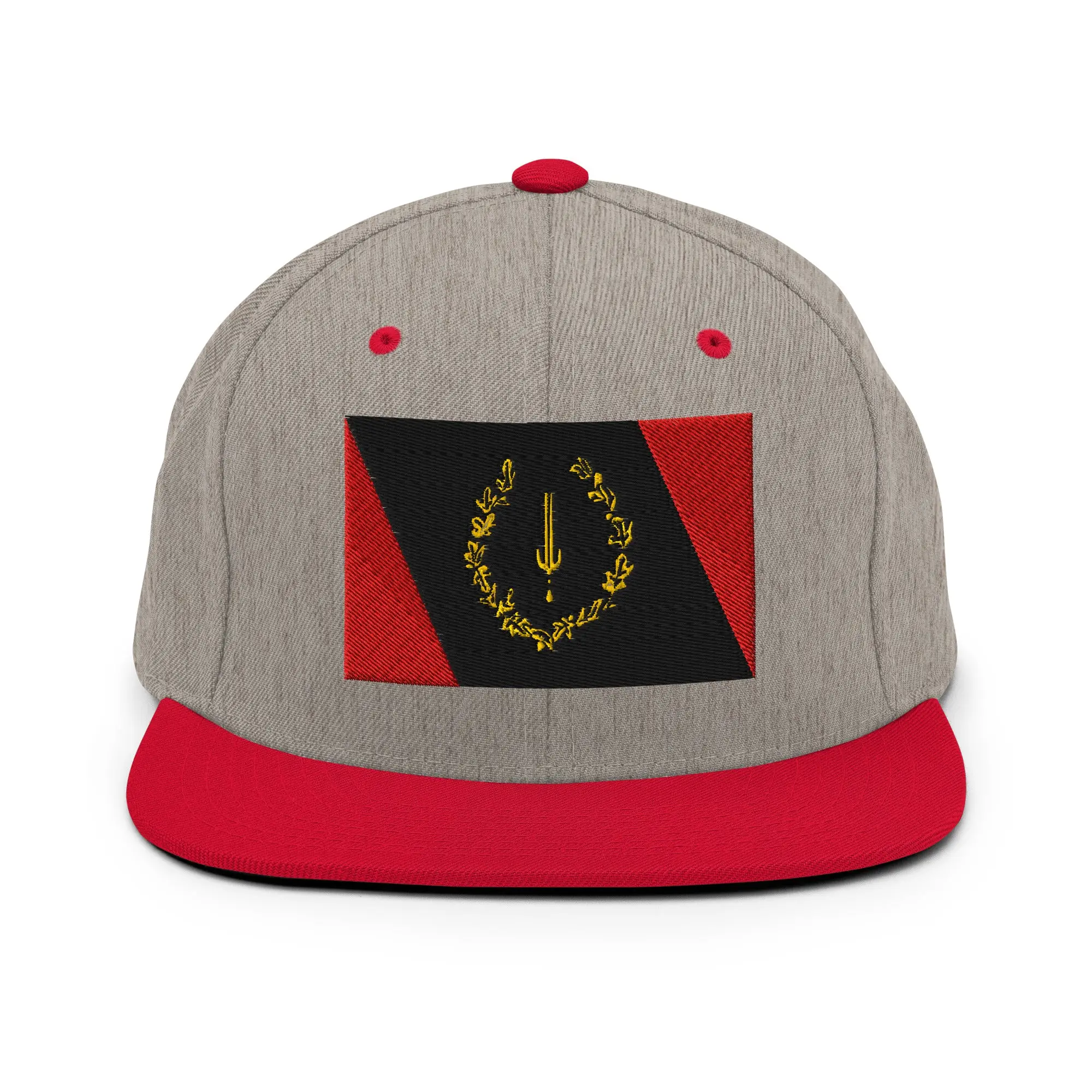 Embroidered Foundational Black American Heritage Flag Snapback Hat (Tan)  –  Soulaan Wear