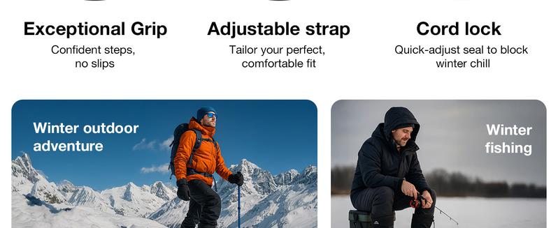 ALEADER Men's Winter Waterproof Insulated Snow Boots Warm Inner Layer Comfortable Classic All-match Non-slip Outdoor Hiking Boots