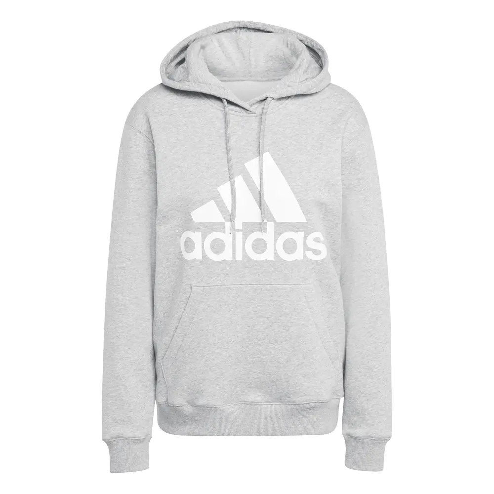 adidas Womens Essentials Logo Regular Fleece Hoodie Casual Outerwear Casual - Grey