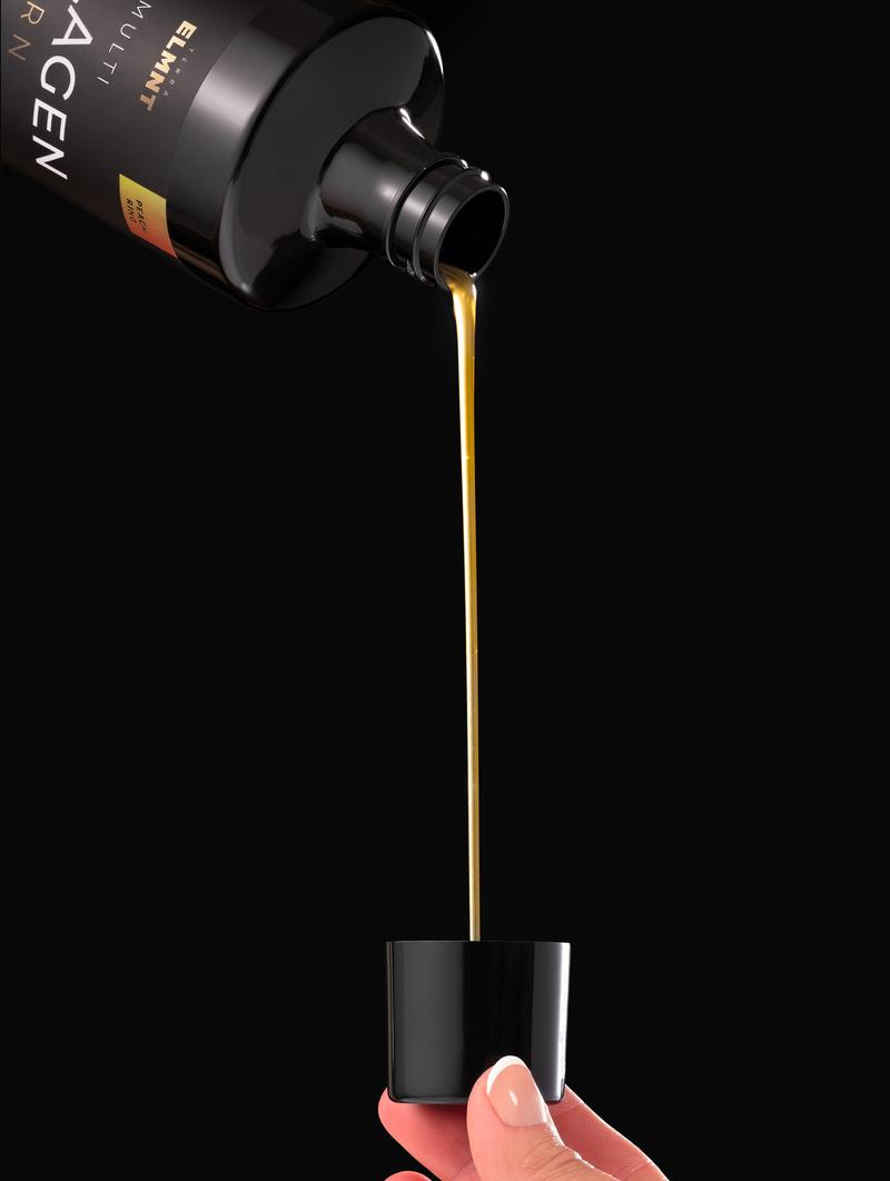 Liquid Collagen for Women Beauty w. Hyaluronic Acid, L-Carnitine, Apple C Vinegar & Biotin - Pure Multi Collagen Protein + Hair & Skin Vitamins Health