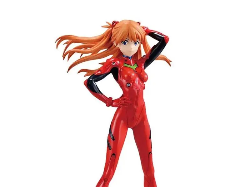 Bandai BAS68408 Plastic Collectible Toy Figure, 7.9 in. Evangelion Asuka Langley Soryu Detailed Pose Display Item