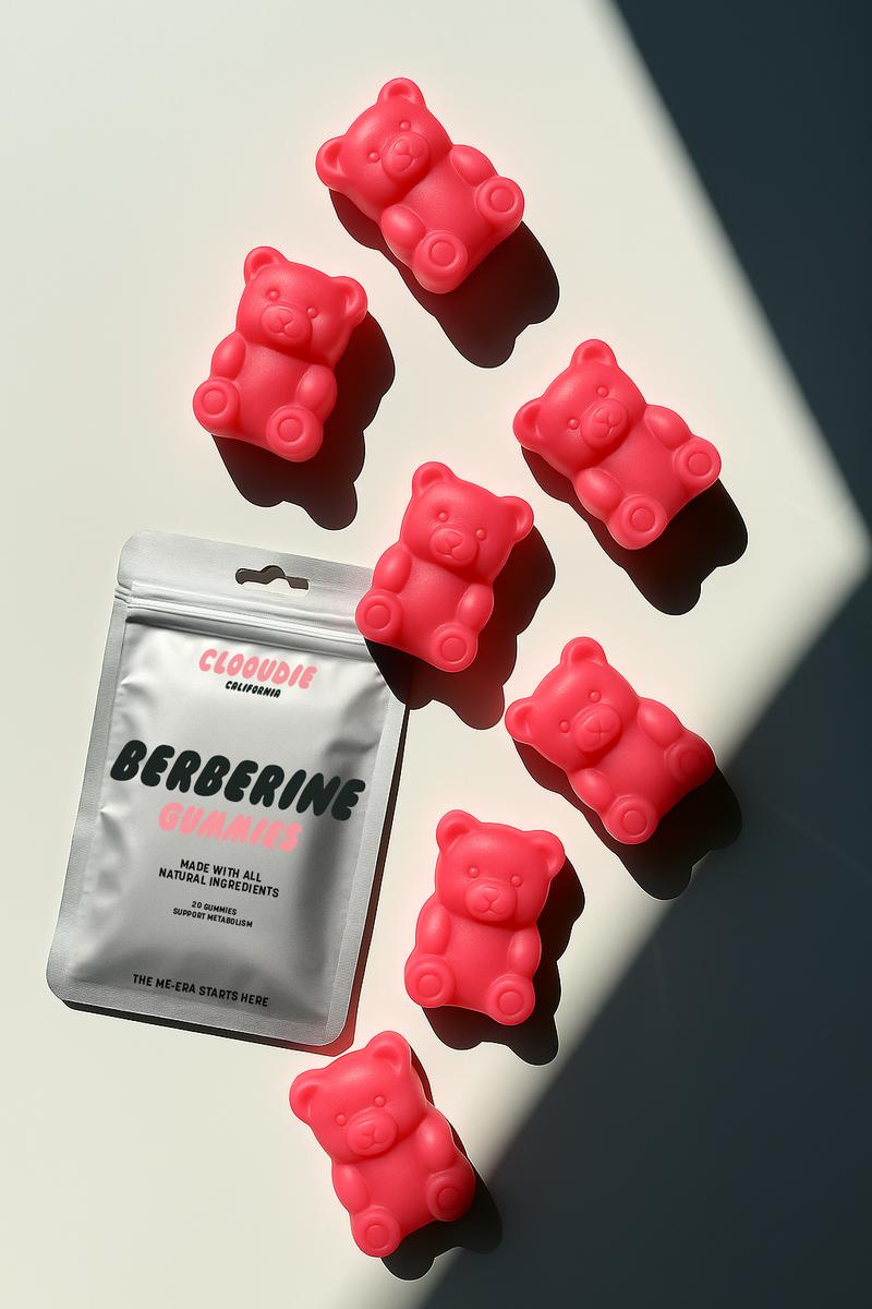 Clooudie California｜Berberine Gummies｜Support Metabolism, Berberine, Pomergranate Extract, Vegan