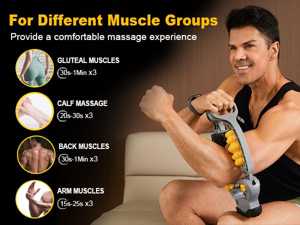 HOTWAVE Arm & Leg Massager Roller – Roller for Muscles Deep Tissue to Address Golfer’s Elbow, Tennis Elbow, Carpal Tunnel & More – Arm Massager & Leg Roller for Inflammation & Faster Recovery