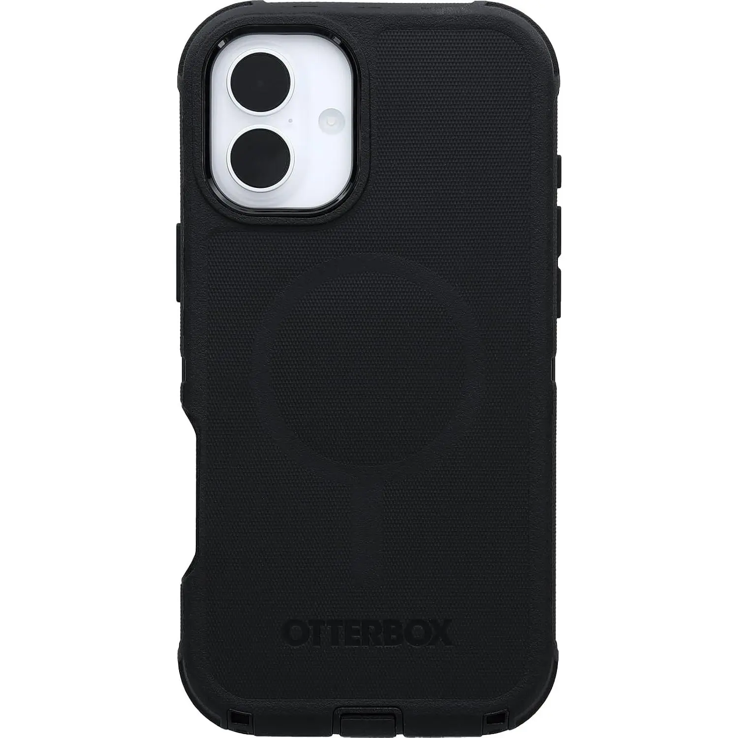 OtterBox Defender Series Silicone Protection Shell for iPhone 16 Plus - Black, Rugged, Multi-Layer, Impact-Absorbing Mobile Phone Accessory with MagSafe Compatibility