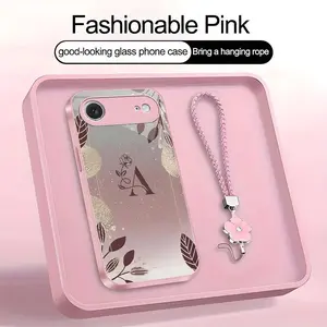 Designed for the [iPhone 17 Air], a premium women’s phone case featuring a beautiful four-leaf clover lanyard—and a free one too! Choose from 26 letters of the alphabet and exquisite floral patterns—952