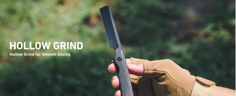 ARTISANCUTLERY Orthodox V2 Pocket Knife, 3.54" AR-RPM9 Steel Blade G10 Handle Folding Knife for Christmas gift, Camping Hiking, 1883P Natural Green(New Version)