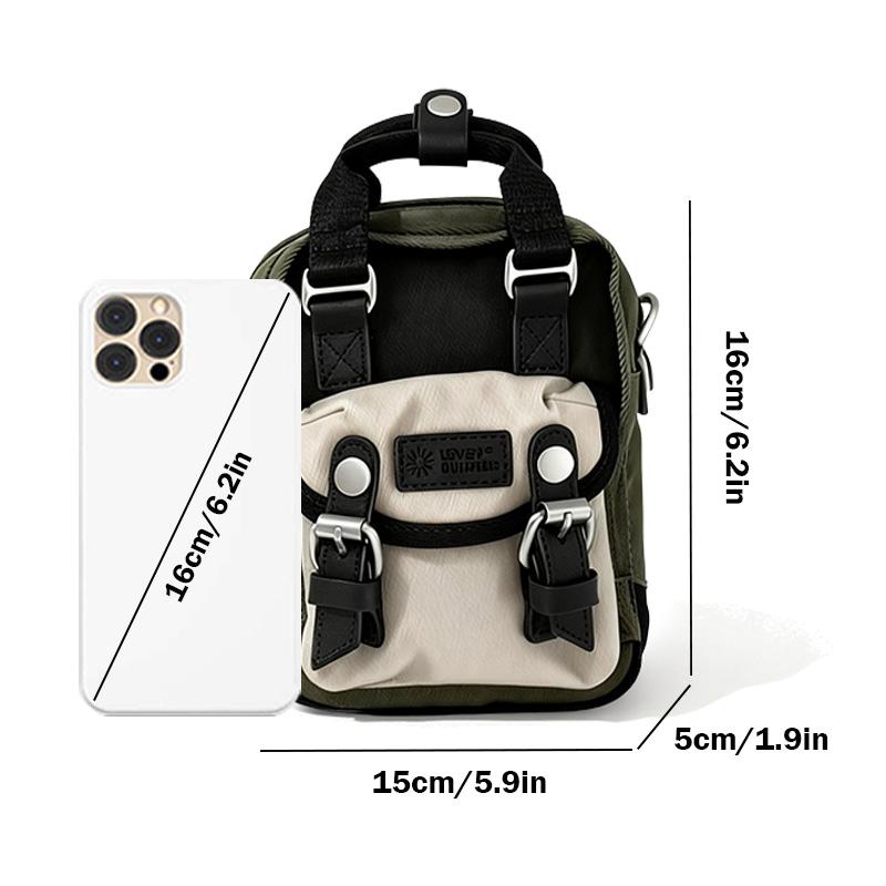 Doughnut Macaroon Tiny Organic Cotton series 1L Women Casual Crossbody Cell Phone Bag Purse Handbag