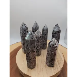 Yooperlite stone Tower UV Reactive 4in Tall Avg 98grams Avg 1 Each Collectible