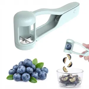 Grape Cutter for Toddlers 1-3, Grape SlicerKitchen Gadget for Vegetable Fruit Salad CakeDecor, Stainless Steel Baby Grape QuarterCutter Tool for Cherry Tomato StrawberryBlueberry Utensils Lightweight