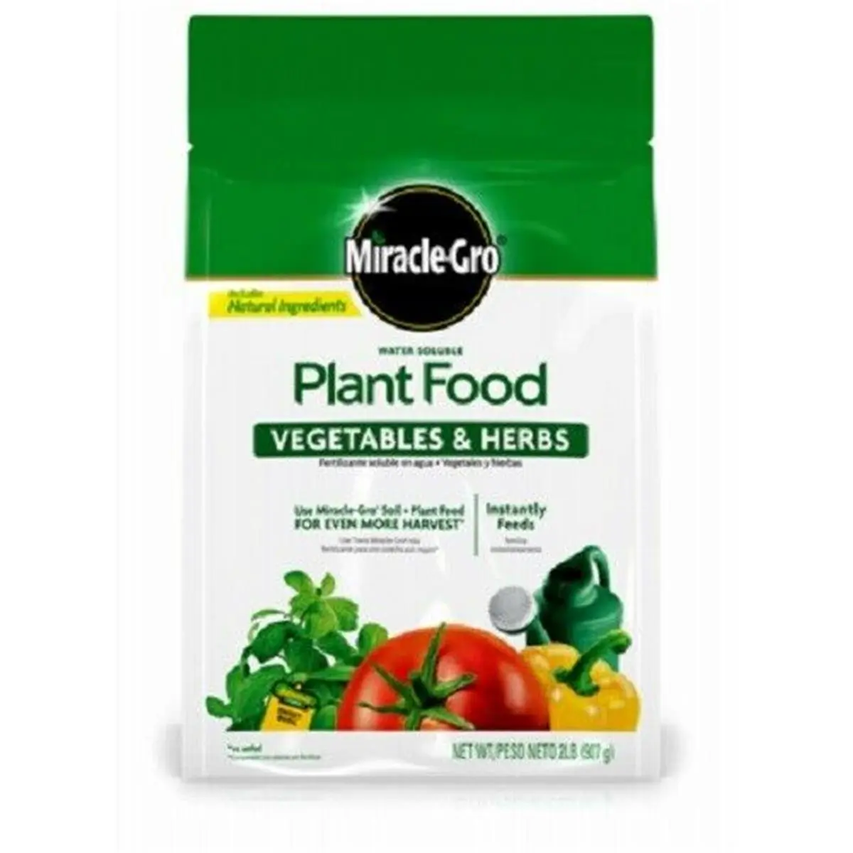 212 MAIN Scotts Miracle-Gro Water-Soluble Garden Fertilizer, 2 lbs, Instant Feeding for Vegetables & Herbs