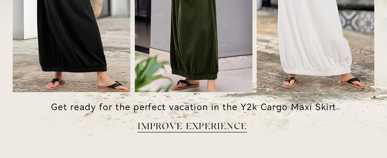 CHARTOU Women Baggy Parachute Skirt Comfy Casual Cotton Y2k Cargo Maxi Long Skirt