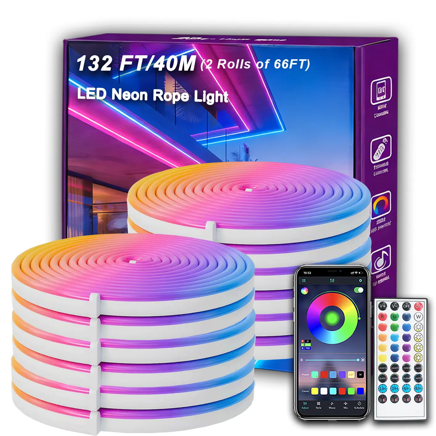 132FT/40M(2 Rolls of 66FT)